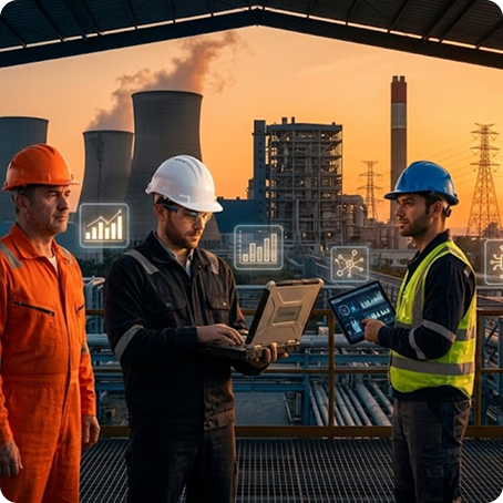 Verified Industry Professionals - engineers in safety gear