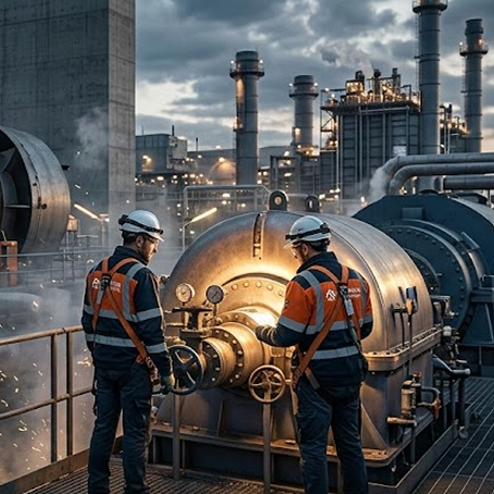 Real field work - engineers on site